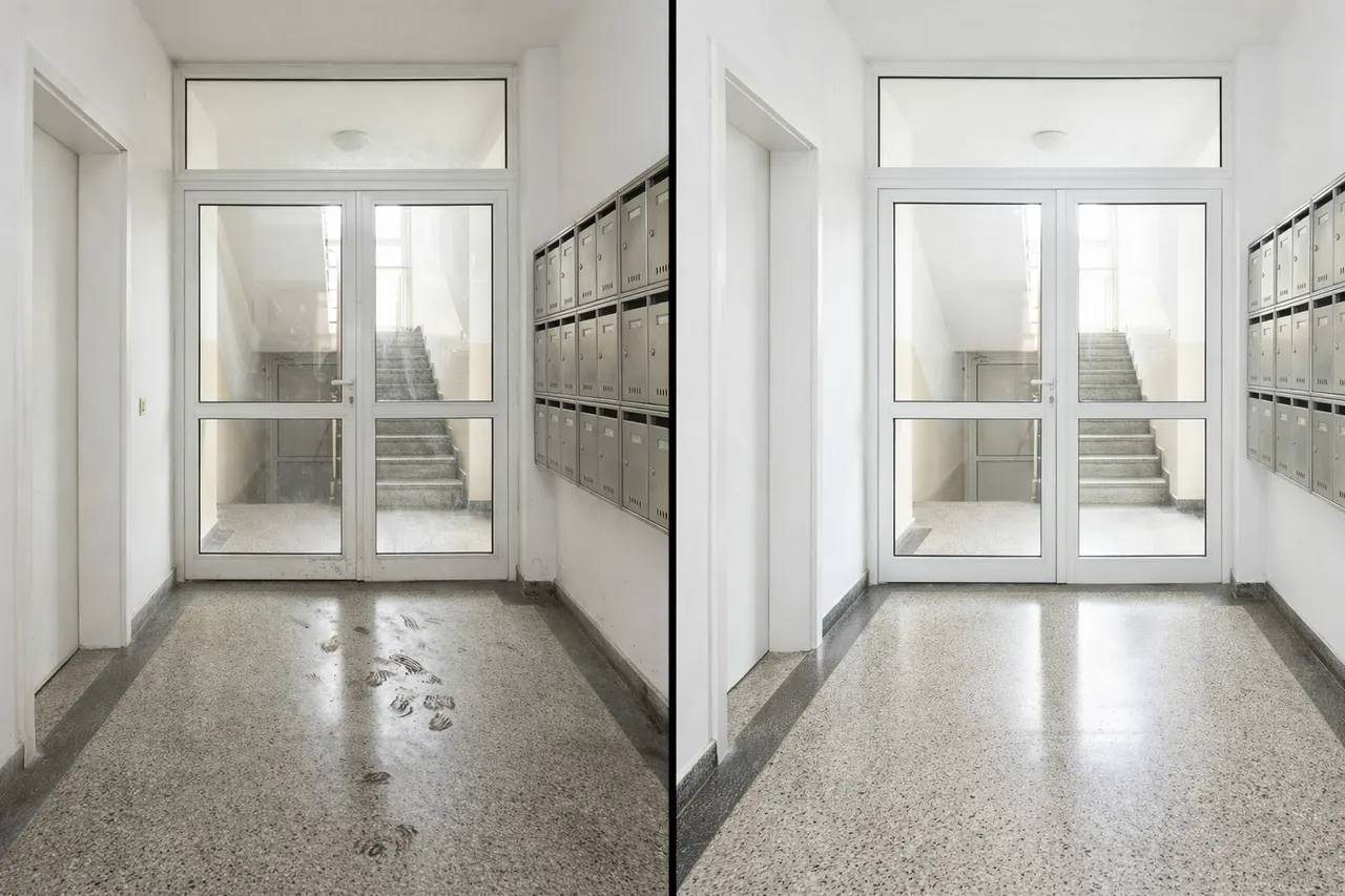 Абонаментно почистване на вход - примерна снимка